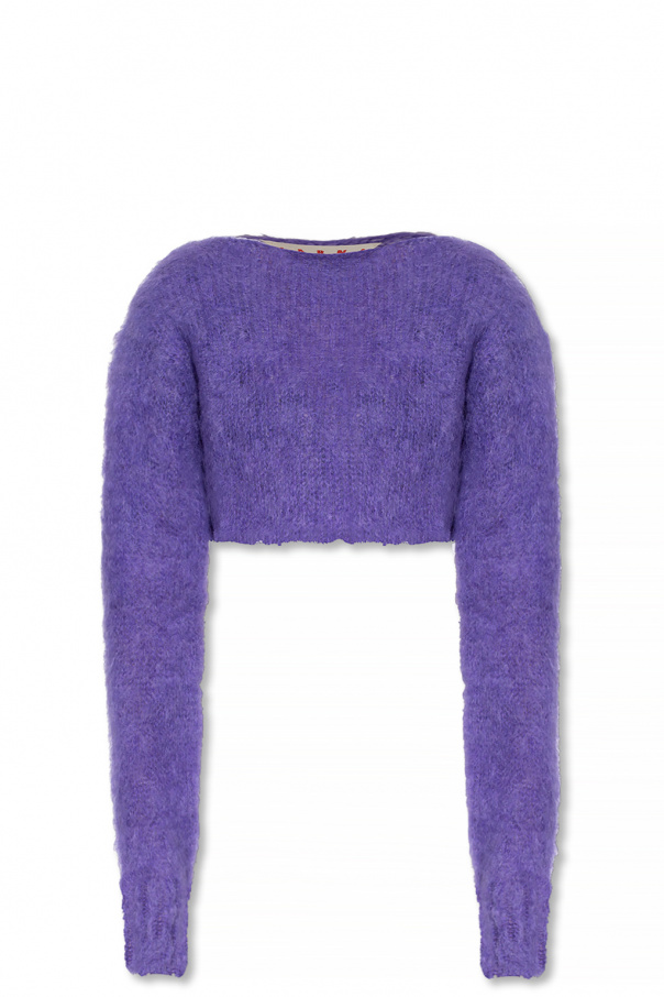 marni long-sleeved Cropped sweater
