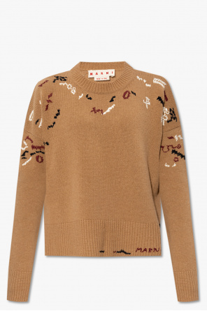 Marni high-neck ribbed-knit jumper
