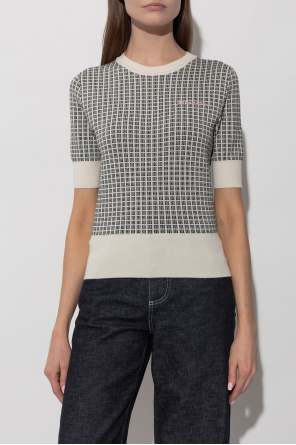 Marni Top mit aufgesticktem Logo