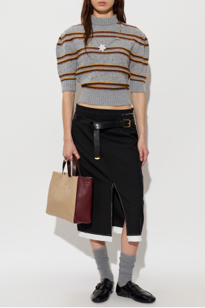 Cashmere short-sleeved top od Marni