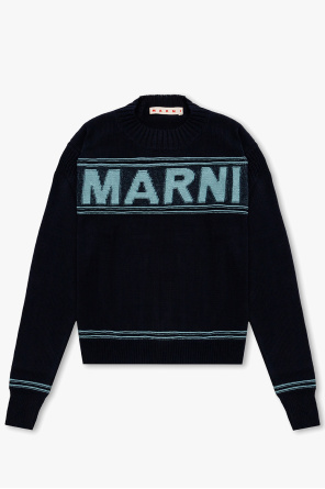 Marni Kids logo-waist cotton leggings