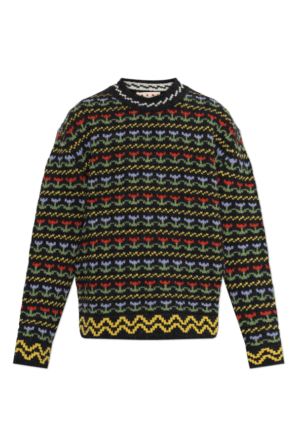 Wool Sweater with Crew Neckline od Marni