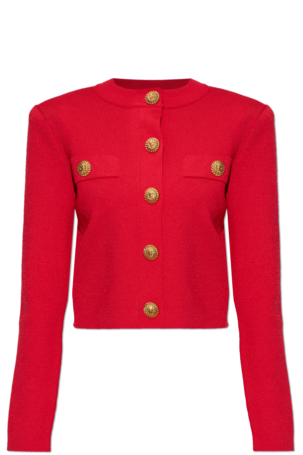 Cardigan with shoulder pads od Balmain