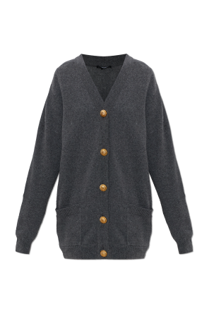 Loose-fit cardigan with pockets