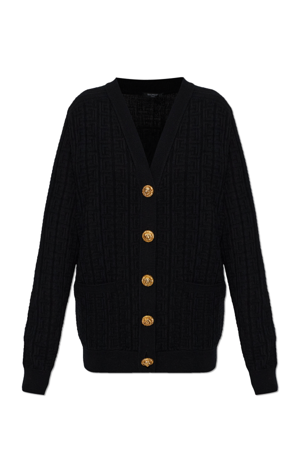 Balmain Cárdigan con bolsillos