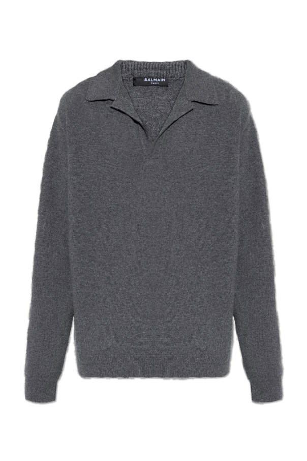 Sweater with a sweetheart neckline od Balmain