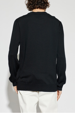 Balmain Wollpullover mit Logo