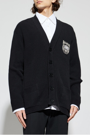 Balmain Cardigan with a shimmering applique