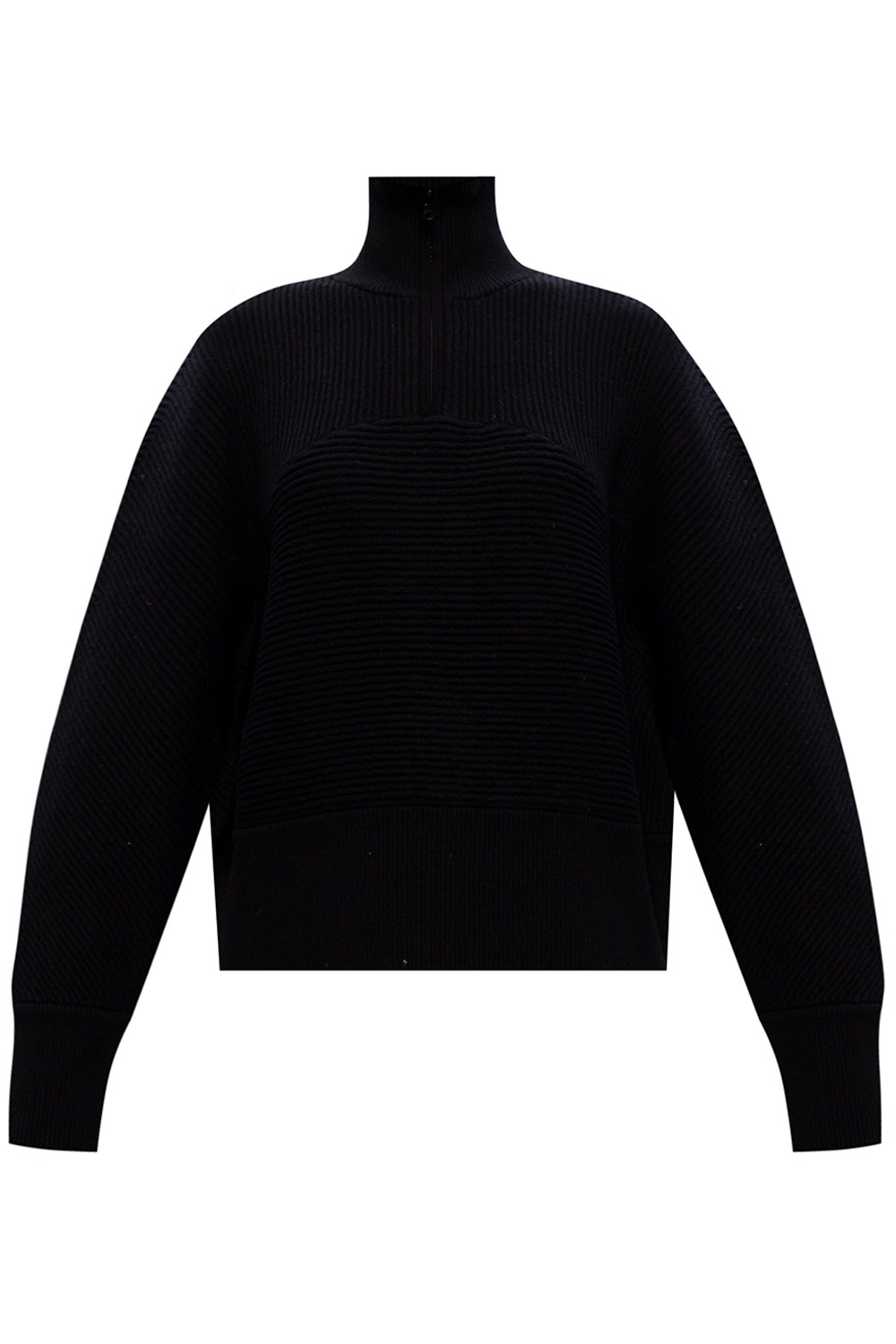 YOHJI YAMAMOTO Black Distressed Sweater