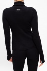 Reebok x Victoria Beckham BLACK Ribbed turtleneck sweater with logo