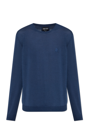 Sweater with a round neckline