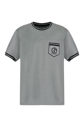 T-shirt z kieszenią