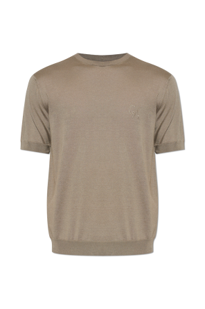 T-shirt with embroidered logo od Giorgio Armani