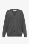 Golden Goose GREY Cardigan with logo