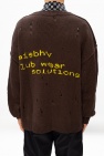 MISBHV 'Green Smiley' raw edge sweater