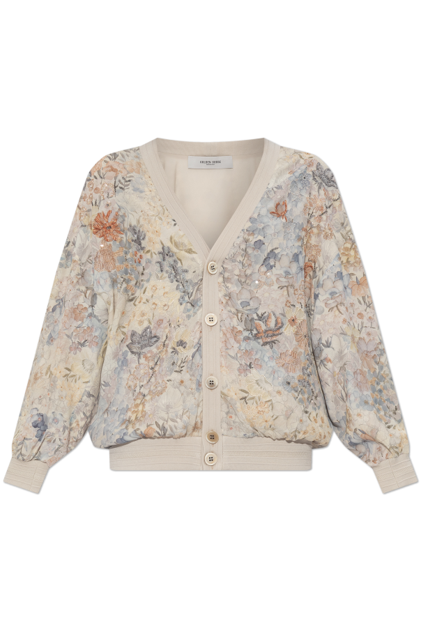 Cardigan with shimmering appliqués od Golden Goose