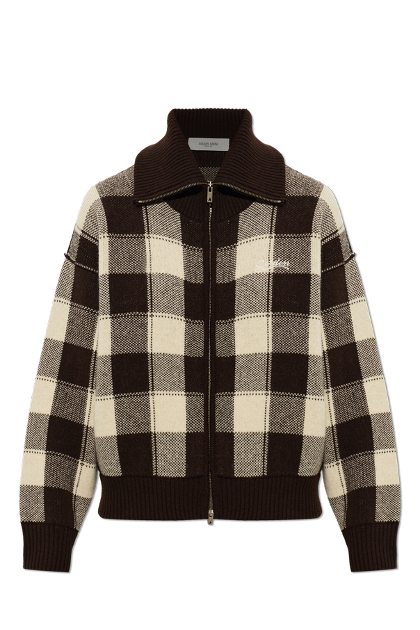 Wool cardigan with turtleneck od Golden Goose