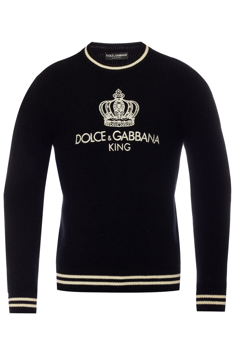 dolce and gabbana white sweater