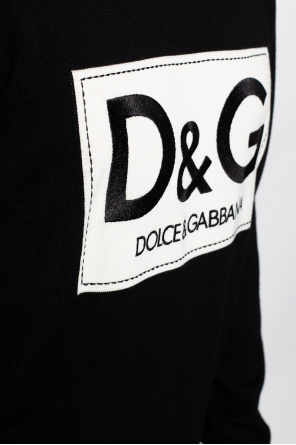 Dolce & Gabbana logo-waist stretch leggings Wool sweater