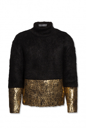 Bottega Veneta geometric-pattern roll-neck jumper