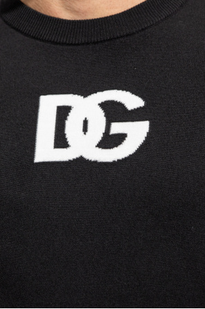 dolce gabbana pin up detail sweatshirt item Dolce & Gabbana leather DG logo-plaque gloves