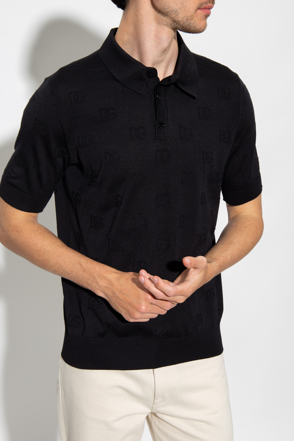 Dolce & Gabbana Silk polo shirt