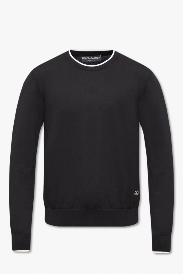 dolce suit & Gabbana ruffled shirt Sweater with logo