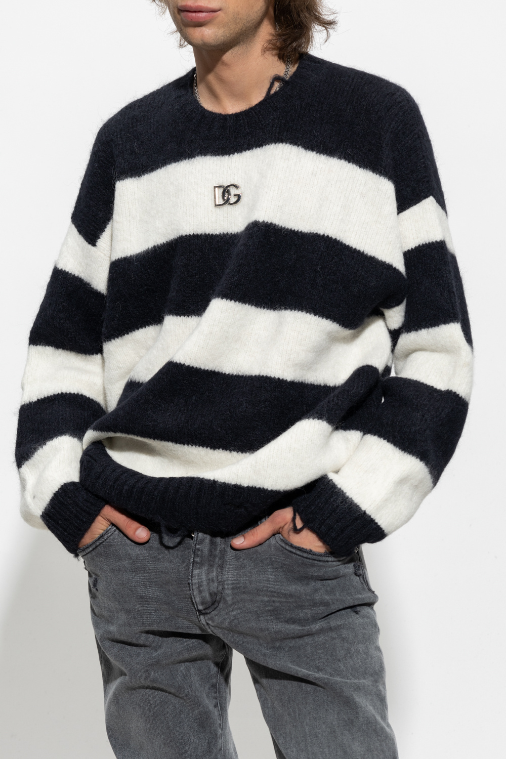 Louis Vuitton Grey Mohair Star Stripe Sweater  Sweaters, Stripe sweater, Louis  vuitton sweater