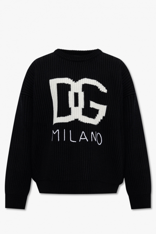 Tecnologias midi dolce & gabbana Laço 722099 Cashmere sweater with logo