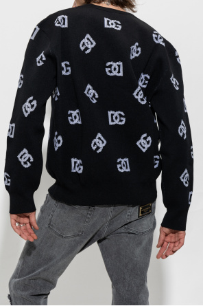 Dolce & Gabbana Verzierte Pumps aus Spitze Sweater with logo