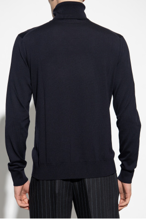Dolce & Gabbana leopard print swimsuit Wool turtleneck sweater