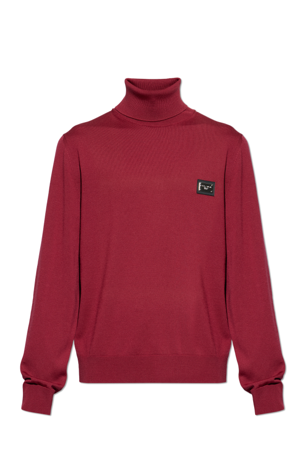 Turtleneck with application with logo od Dolce & Gabbana