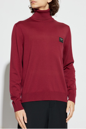 Dolce & Gabbana Turtleneck with application with logo