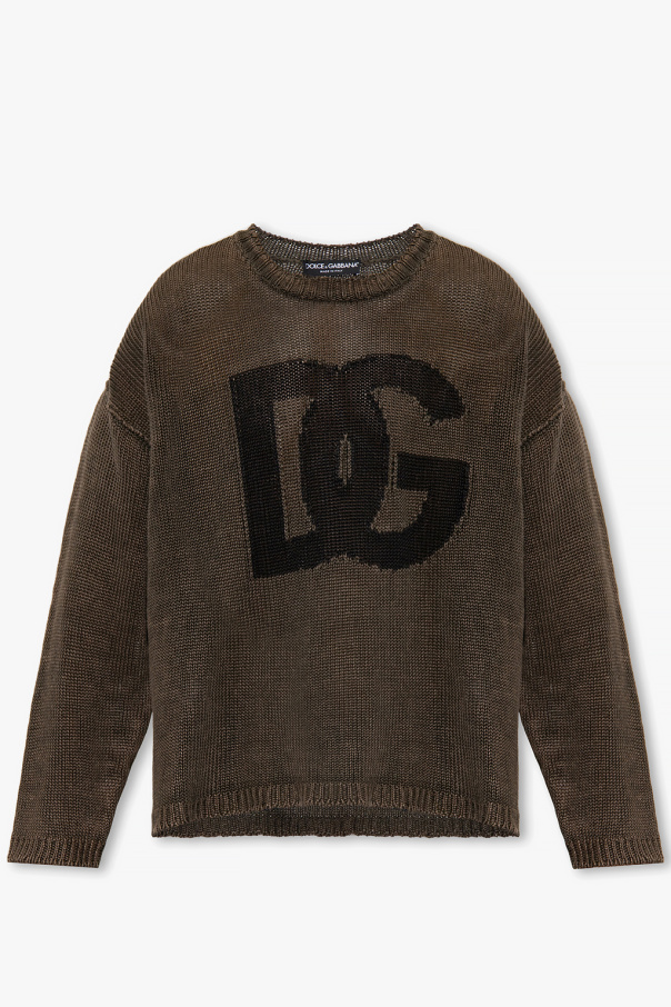 Dolce & Gabbana Lniany sweter