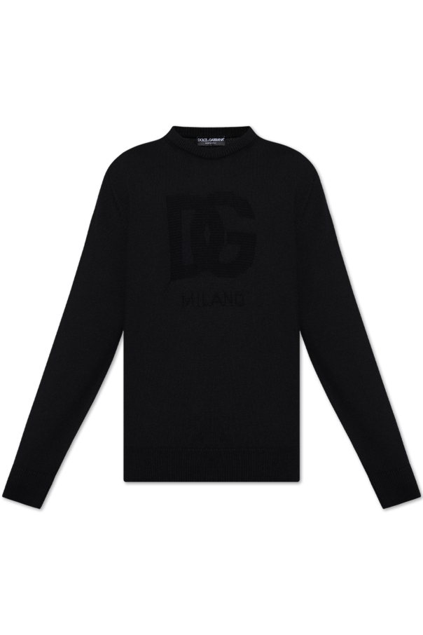 Dolce & Gabbana Wełniany sweter z logo