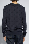 Dolce & Gabbana NAVY BLUE Sweater with monogram