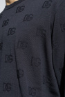 Dolce & Gabbana NAVY BLUE Sweater with monogram