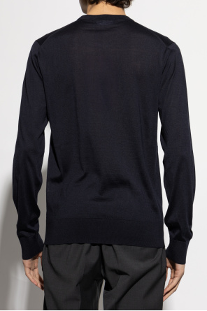 Dolce & Gabbana Silk sweater with embroidered logo