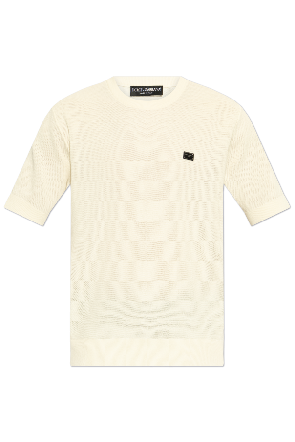 T-shirt with logo appliqué, zdjęcie 1 T-shirt with logo appliqué od Dolce & Gabbana