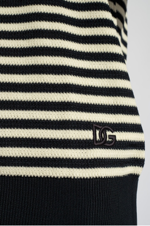 Dolce & Gabbana Sweter z wzorem w paski