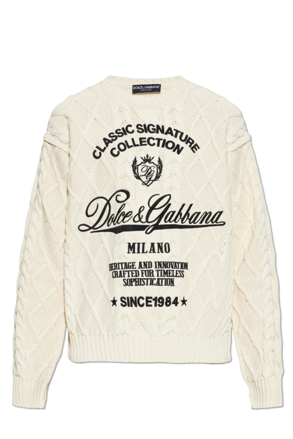 Sweater with decorative knit od Dolce & Gabbana
