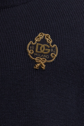 Dolce & Gabbana Wool sweater with appliqué