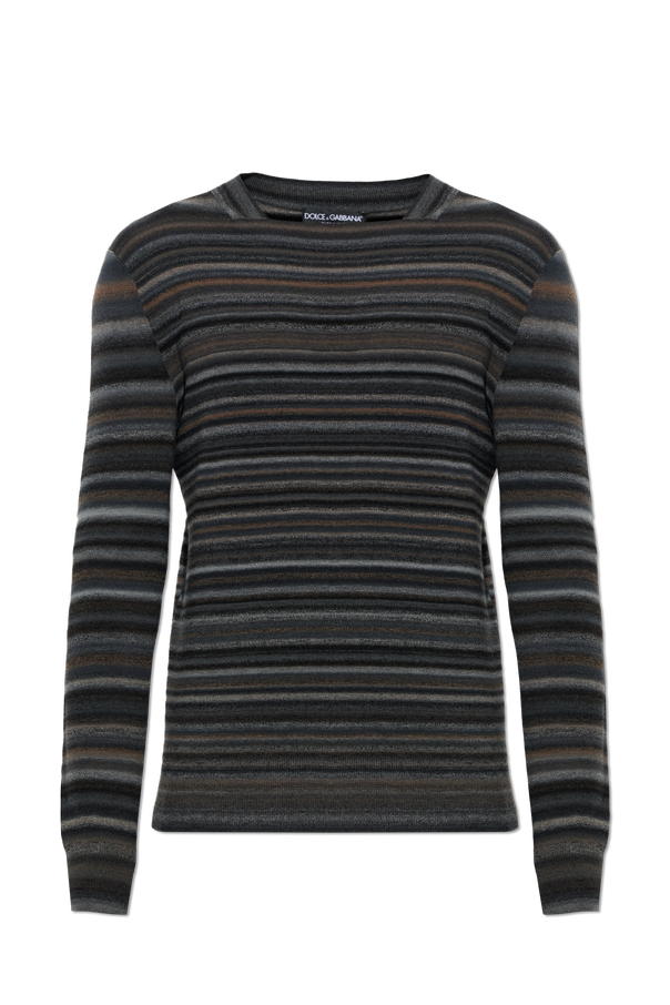 Wool striped sweatshirt od Dolce & Gabbana