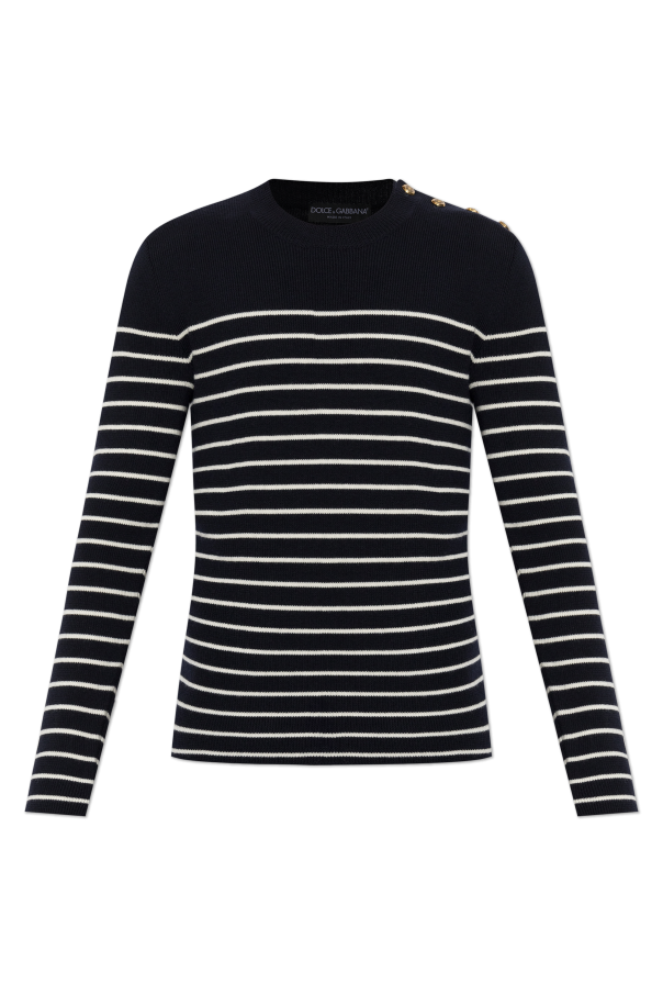 Wool sweater with striped pattern od Dolce & Gabbana