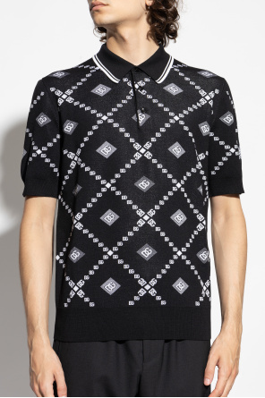 Dolce & Gabbana Polo de lana con logo