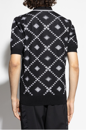 Dolce & Gabbana Polo de lana con logo