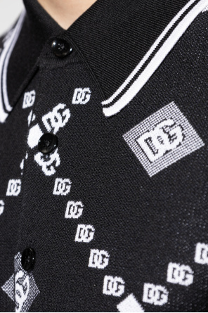 Dolce & Gabbana Polo de lana con logo