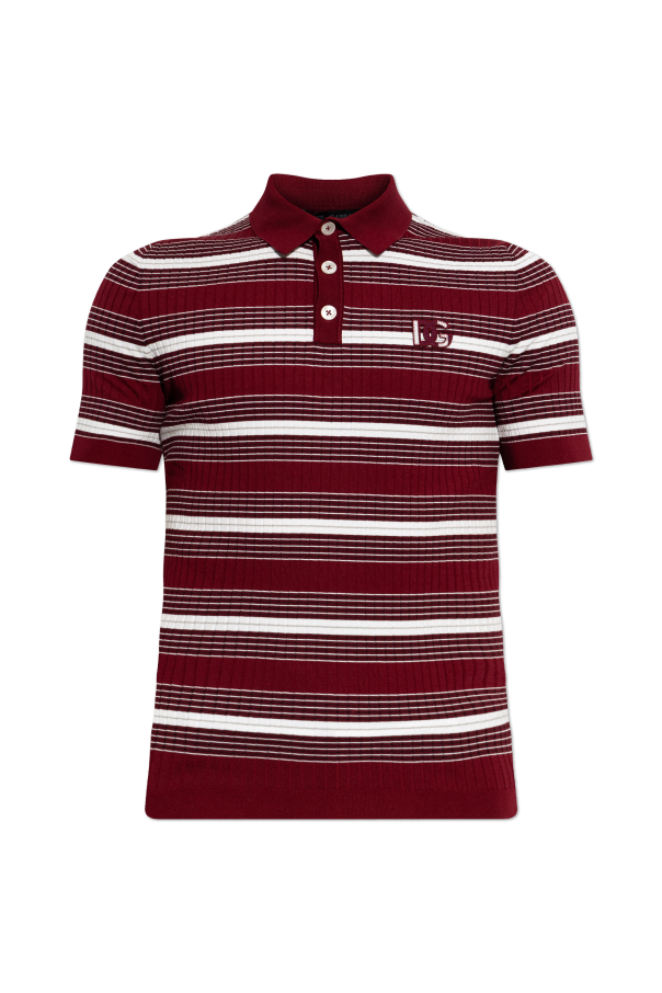 Polo shirt with stripes pattern od Dolce & Gabbana