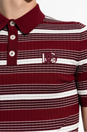 Dolce & Gabbana Polo shirt with stripes pattern