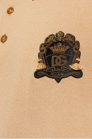 Dolce & Gabbana Polo de lã com aplicação